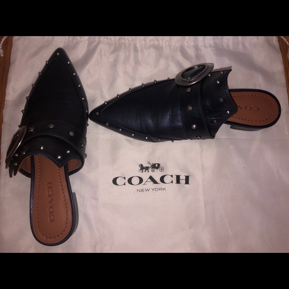 Coach pointed Mules
